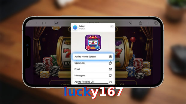 Game list for Lucky167 ios section